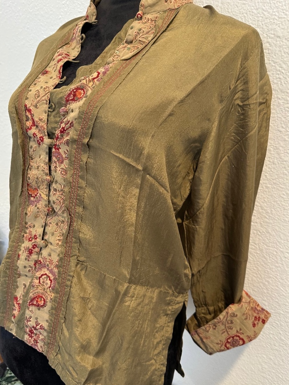 Vintage Anokhi silk Blouse - Picture 2 of 5
